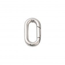 304 Stainless Steel Spring Gate Clasp 18x10mm - Stainless Steel - 1pc