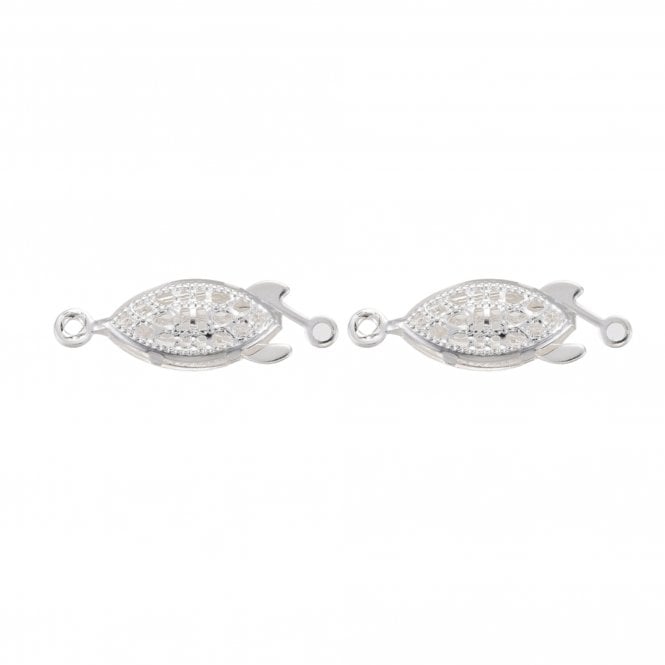 30mm Round Filigree Box Clasp - Gold Plated