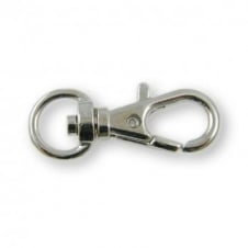 32mm Bag Charm Swivel Clip - Silver Colour - 5pcs