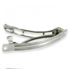 40mm Hair Clip - Silver Plated - 2pcs