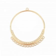 40x35mm Chandelier Connector Ring - Antique Gold - 2pcs