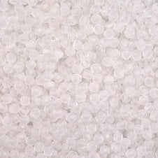 4mm Czech Faceted Round Glass Bead - Matte Crystal - 50pcs
