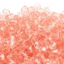 4mm Czech Faceted Round Glass Bead - Rosaline - 50pk