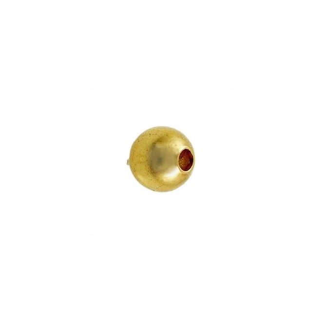 4mm Plain Metal Spacer Beads - Gold Plated - 50pk
