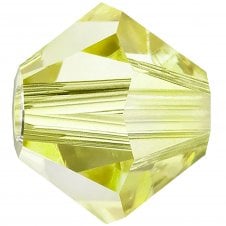 4mm Preciosa Crystal Bicones - Acid Yellow - 20pcs