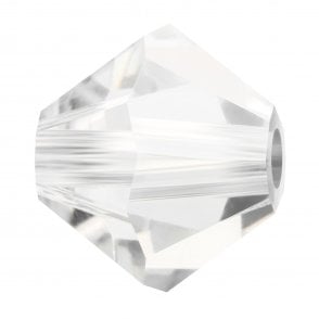 4mm Preciosa Crystal Bicones - Crystal - 20pcs