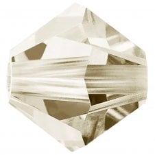 4mm Preciosa Crystal Bicones - Crystal Honey - 20pcs