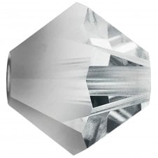 4mm Preciosa Crystal Bicones - Crystal Labrador Half Coated - 20pcs