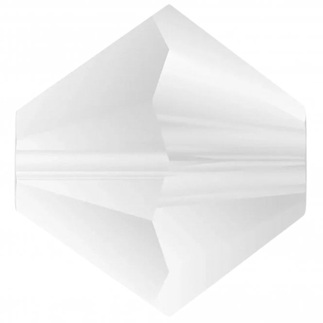 4mm  Crystal Bicones - Crystal Matte - 20pcs