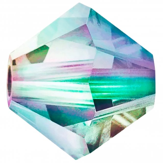 4mm  Crystal Bicones - Crystal Vitrail Light - 20pcs