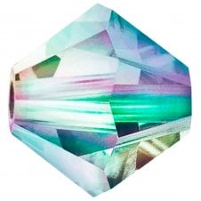 4mm Preciosa Crystal Bicones - Crystal Vitrail Light - 20pcs
