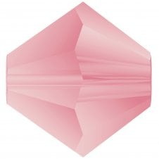 4mm Preciosa Crystal Bicones - Rose Matte - 20pcs