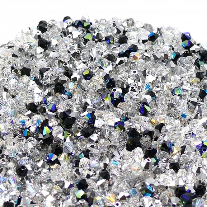 4mm  Crystal Bicones - Twilight Mix - 50pcs