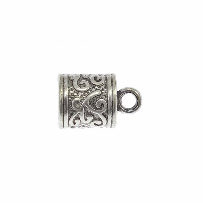 5.5mm Cord End Cap Tibetan Style - Antique Silver Plated - 10pk