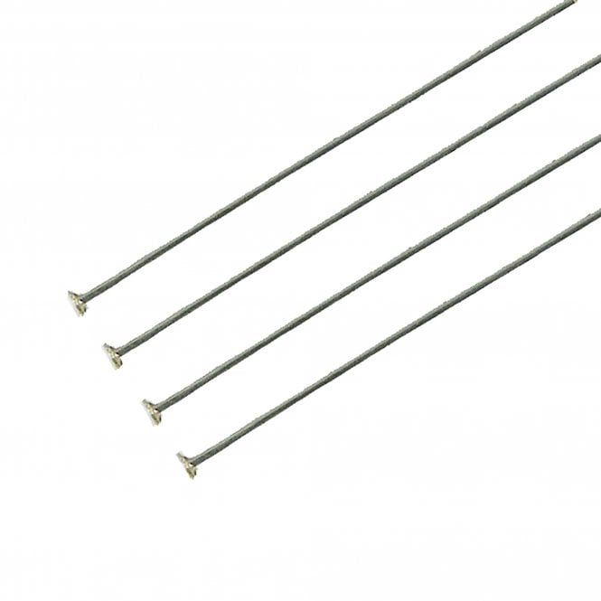50mm 304 Stainless Steel Headpins Findings - 50pk