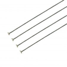 50mm 304 Stainless Steel Headpins Findings - 50pk