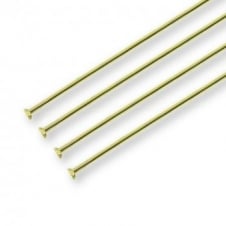 50mm Headpins Findings - Gold Plated - 50pcs