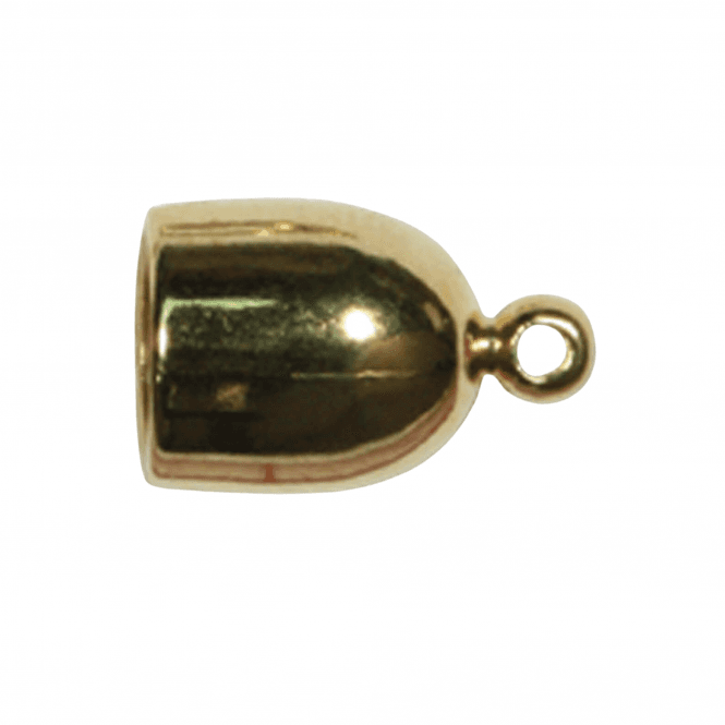 5mm Bullet End Cap/Bell Closer - Gold Plated - 2pcs