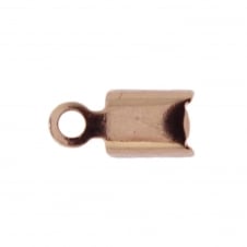5mm Cord End Box Closer - Rose Gold Plated - 20pcs