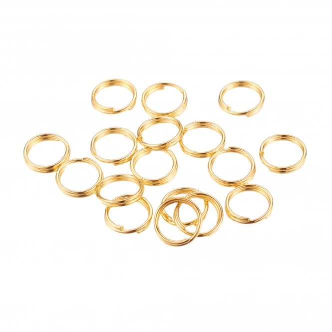 5mm Double Loop Split Ring Findings - Gold Plated - 200pcs