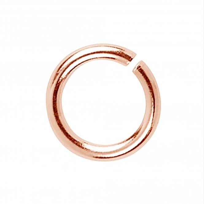 5mm Thin Jump Rings (0.7mm) - Rose Gold Plated - 200pk