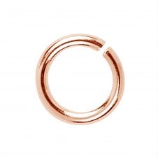 5mm Thin Jump Rings (0.7mm) - Rose Gold Plated - 200pk