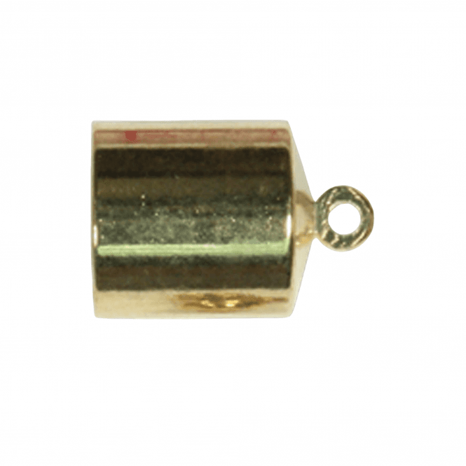 6mm Barrel End Cap/Bell Closer - Gold Plated - 2pcs