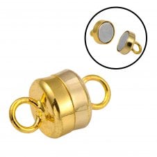 6mm Magnetic Clasp - Gold Plated - 1pc