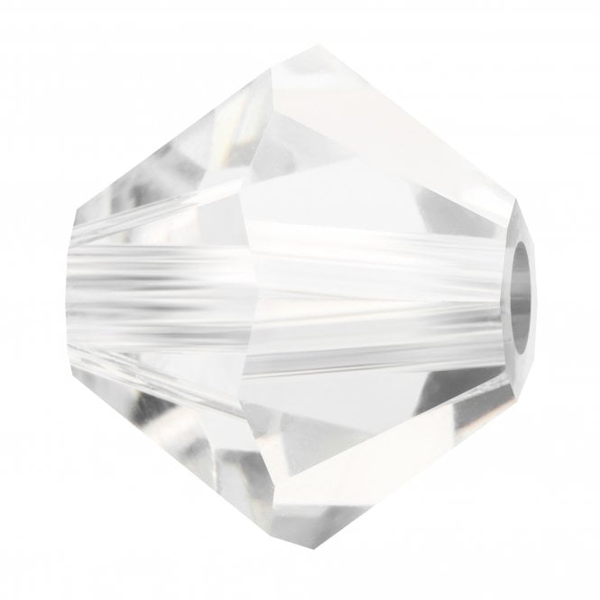 6mm  Crystal Bicones - Crystal - 12pcs