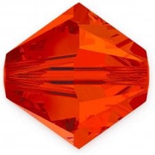6mm Preciosa Crystal Bicones - Hyacinth - 12pcs