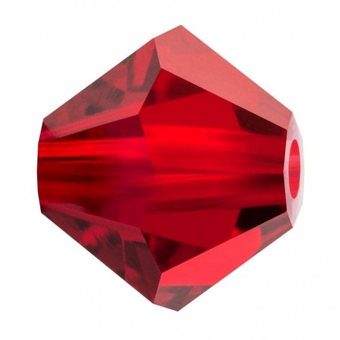 6mm  Crystal Bicones - Siam - 12pcs