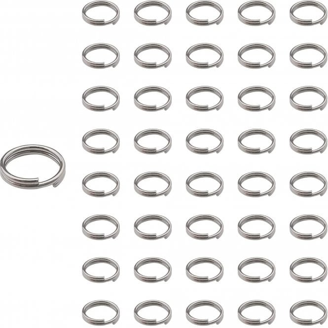 6mm Split Ring Findings - Dark Silver Plated - 200pcs