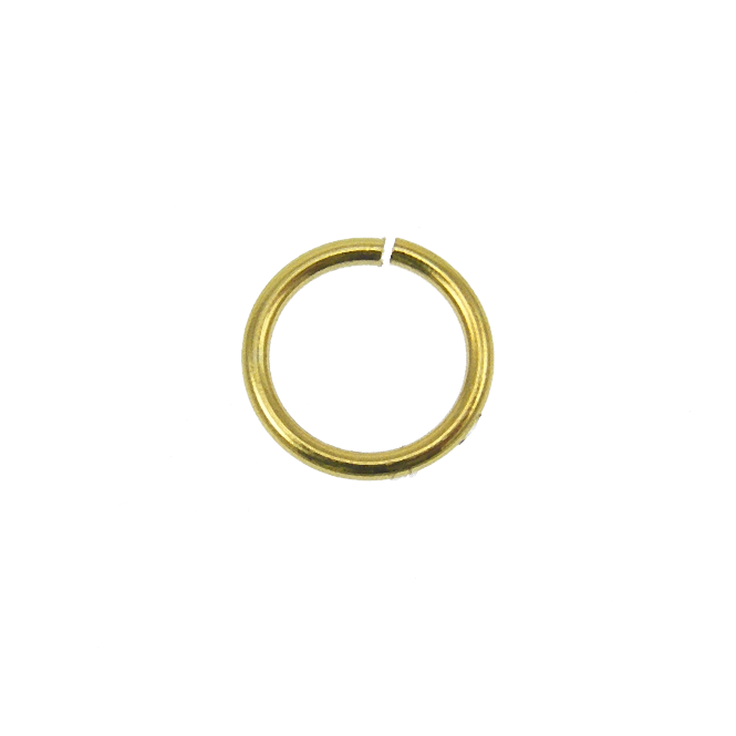 6mm Thin Jump Rings (0.7mm) - Gold Plated - 200pcs