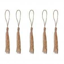70mm Polyester Tassel with Loop - Pale Peach - 5pcs