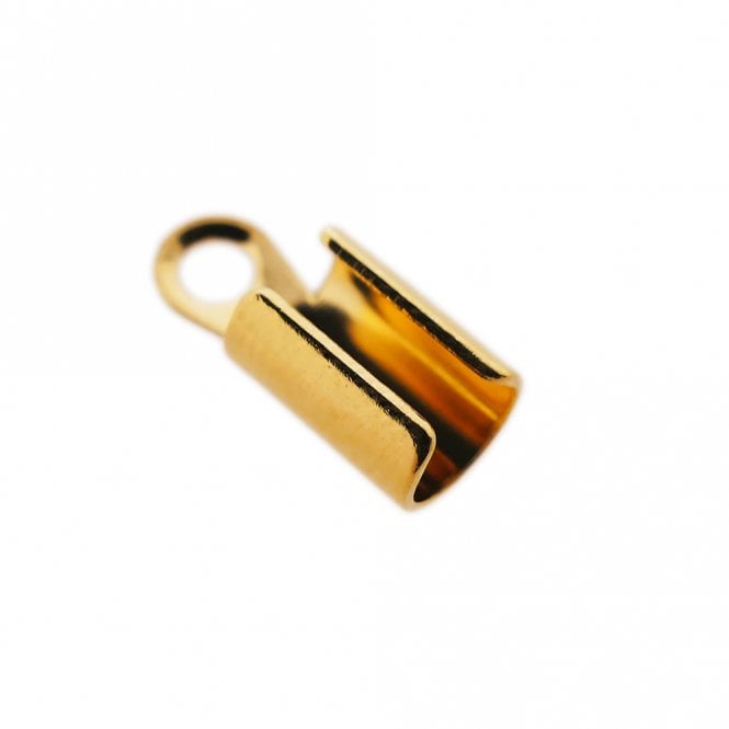 7mm Cord End Box Closer - Gold Plated - 10pcs