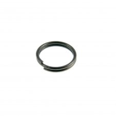 7mm Double Loop Split Ring Findings - Black Plated - 30pcs