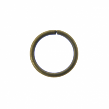 7mm Thin Jump Rings (0.8mm) - Antique Brass Plated - 100pk