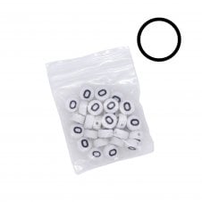 7x4mm 'O' Letter/Alphabet Bead Individual Letter Pack - White -  30pcs appox