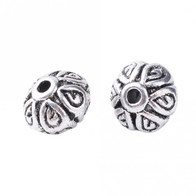 thumbnail image 2 of 20pcs Tibetan Style Antique Silver Lantern Beads – Alloy Metal Spacers – 8mm 2 of 6