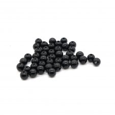 8mm Acrylic Bead Mix - Opaque Black - 10g