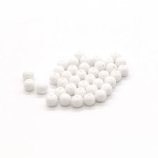 8mm Acrylic Bead Mix - Opaque White - 10g (35 beads apx)