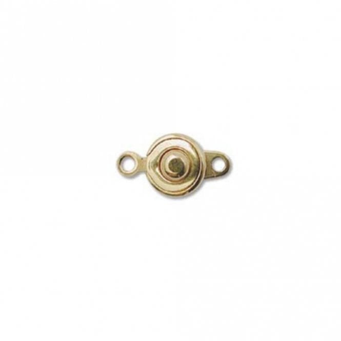 8mm Ball & Socket Clasp -  Gold Plated - 1pc