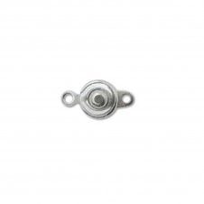 8mm Ball & Socket Clasp -  Silver Plated - 1pc