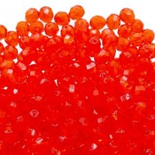 8mm Czech Faceted Round Glass Bead - Light Hyacinth - 20pcs