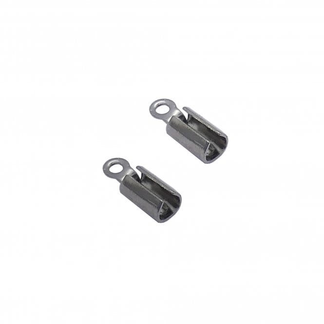 8x3mm Cord End Box Closer - Stainless Steel - 20pcs