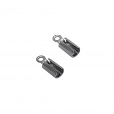 8x3mm Cord End Box Closer - Stainless Steel - 20pcs