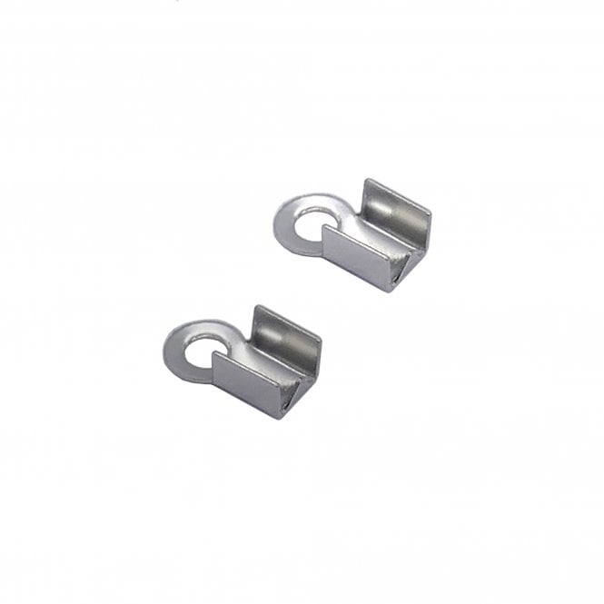 8x4mm Cord End Box Closer - Stainless Steel - 20pcs