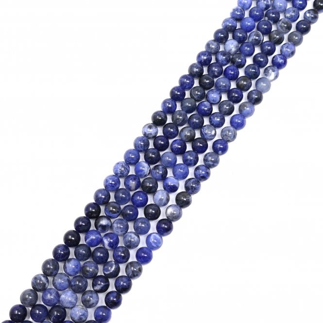 A Grade Sodalite Round Semi Precious Stones 6mm - 39cm String