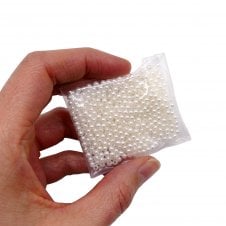 Acrylic Pearl Beads 3mm - 10g (aprox 1000 beads) - Ivory