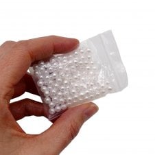 Acrylic Pearl Beads 5mm - 10g (aprox 170 beads) - Ivory